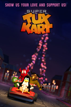 super tux kart clean cover art